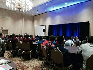 150 Catholic young adults from the four U.S. Military Academies and college ROTC programs, enlisted personnel, and others with military ties explored best practices for Evangelization in Nashville on Jan. 3, 2015, while attending the Fellowship of Catholic University Students (FOCUS) national conference, Seek 2015.