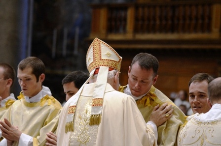 Reverend Mr. James Hinkle ordained a transitional deacon Oct. 3 at St. Peter's Basilica in Rome.
