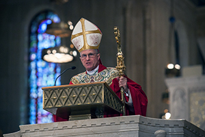 Archbishop Timothy P. Broglio delivers homily at Memorial Mass on Pentecost Sunday, May 15, 2016, in Washington, D.C.